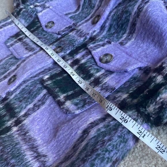 Avec Les Filles Plaid Fully lined Shirt Jacket -Shacket Small - Picture 13 of 17